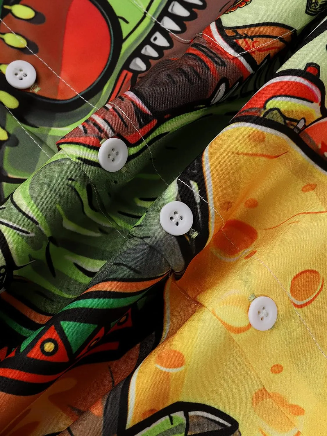 Hardaddy Men's Hawaiian Shirt Short Sleeve Funny Printed Casual Button Down Aloha Shirts