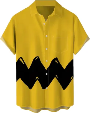 Hawaiian Bowling Shirts for Men Short Sleeve Printed Regular Fit Summer Beach Casual Button Down Aloha Shirts