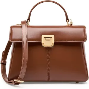 HBJWOV Horseshoe Buckle Work Commuting Leather Bag Texture Tote Sigle Shoulder Crossbody Bag Bag