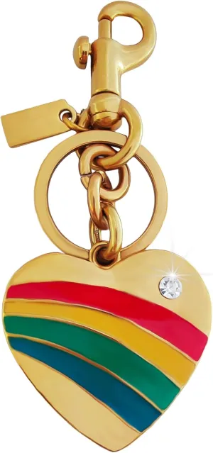 Heart Bag Charm, Gold Bag Charms for Handbags, Heart Keychain for Women, Gift for Lover Valentine