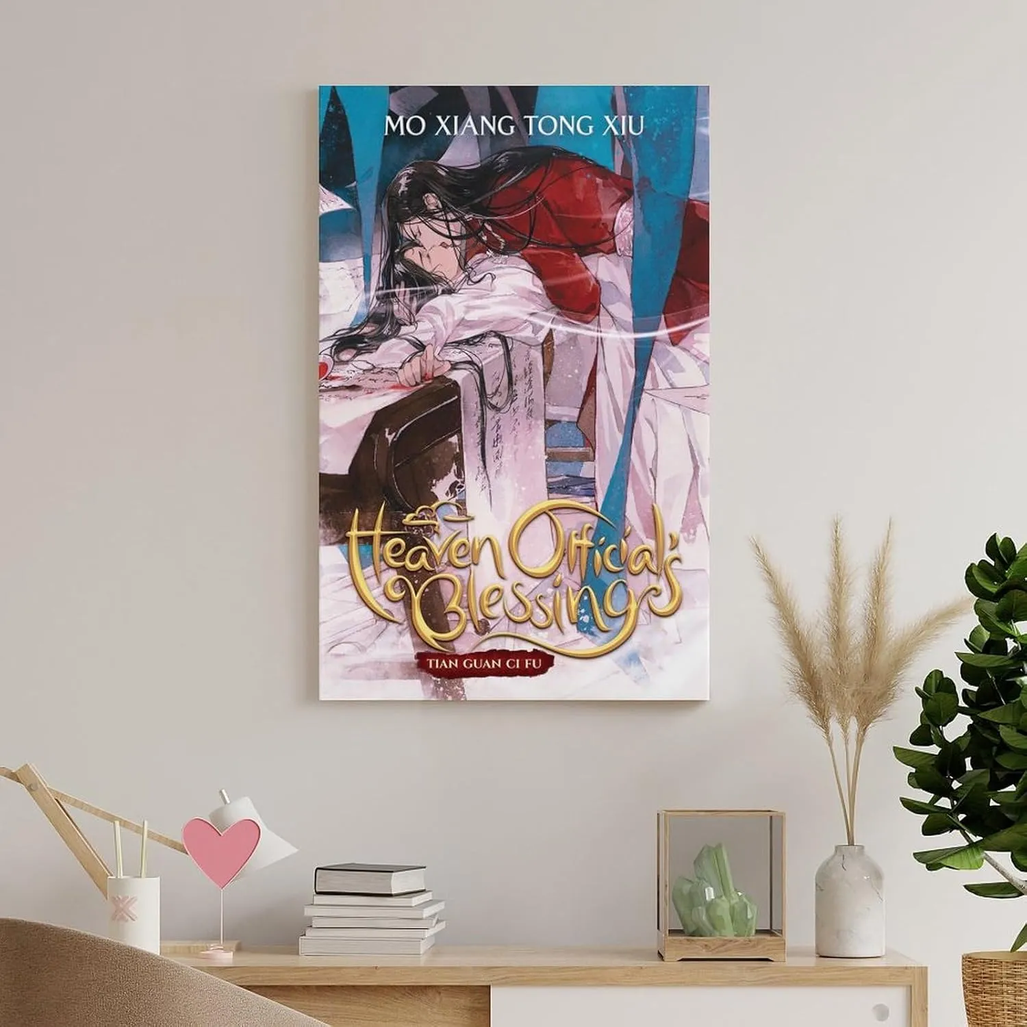 Heaven Official'S Blessing （Chinese：Tian Guan Ci Fu by Mo Xiang Tong Xiu） Poster Wall Art Poster Scroll Canvas Painting Picture Living Room Decor Hom