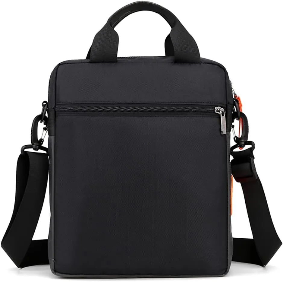 Hebetag Small Leather Shoulder Bag Crossbody Pack for Men Outdoor Travel Business