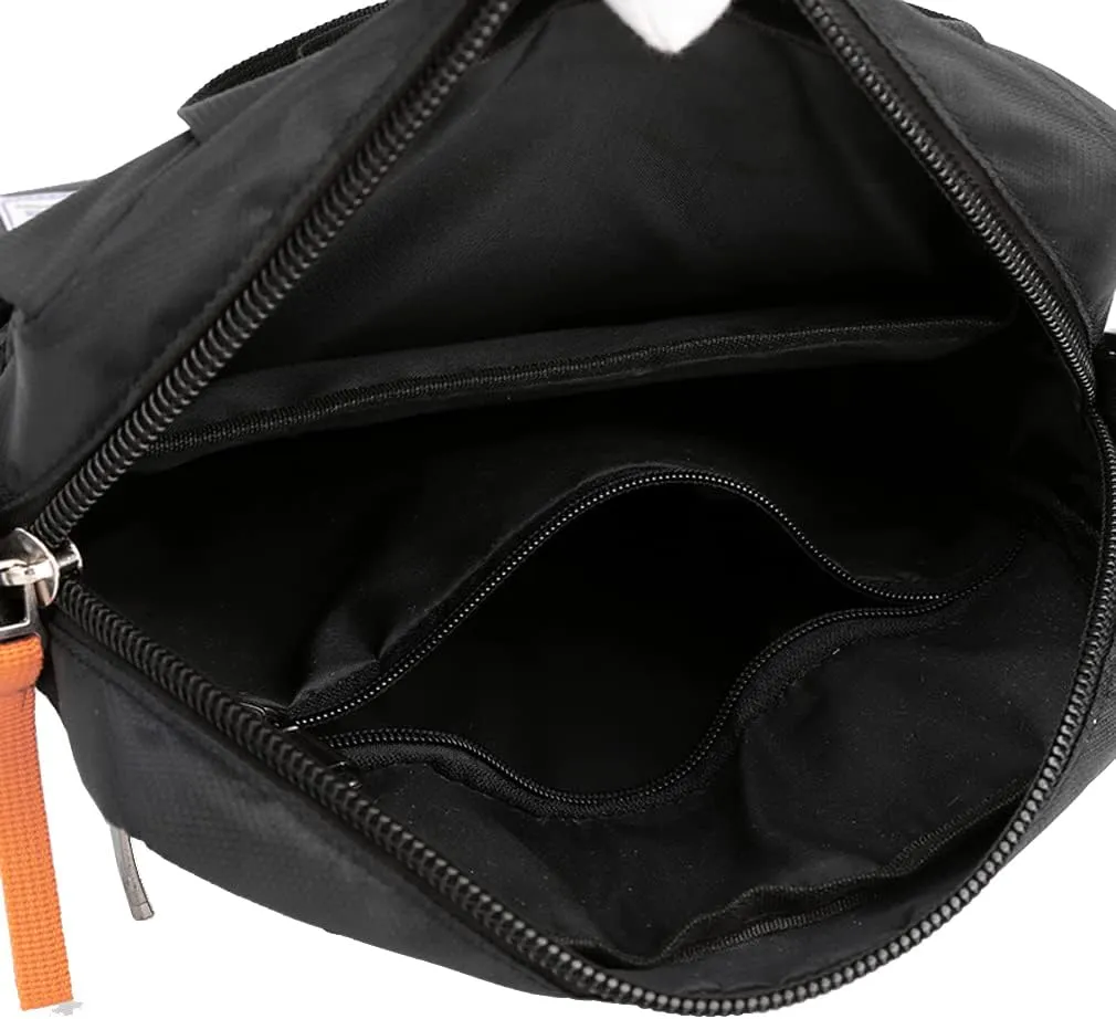 Hebetag Small Leather Shoulder Bag Crossbody Pack for Men Outdoor Travel Business