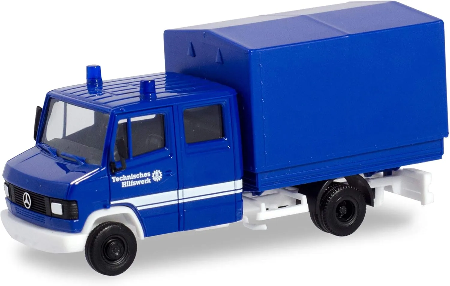 Herpa 094801 Mercedes-Benz T2 Double cab with THW Canvas, Mini Vehicle
