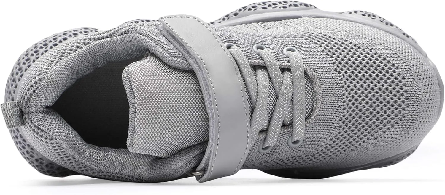Hetios Kids Shoes Girls Lightweight Athletic Running Shoes Breathable Knit School Sports Shoes (Toddler/Little Kid/Big Kid)