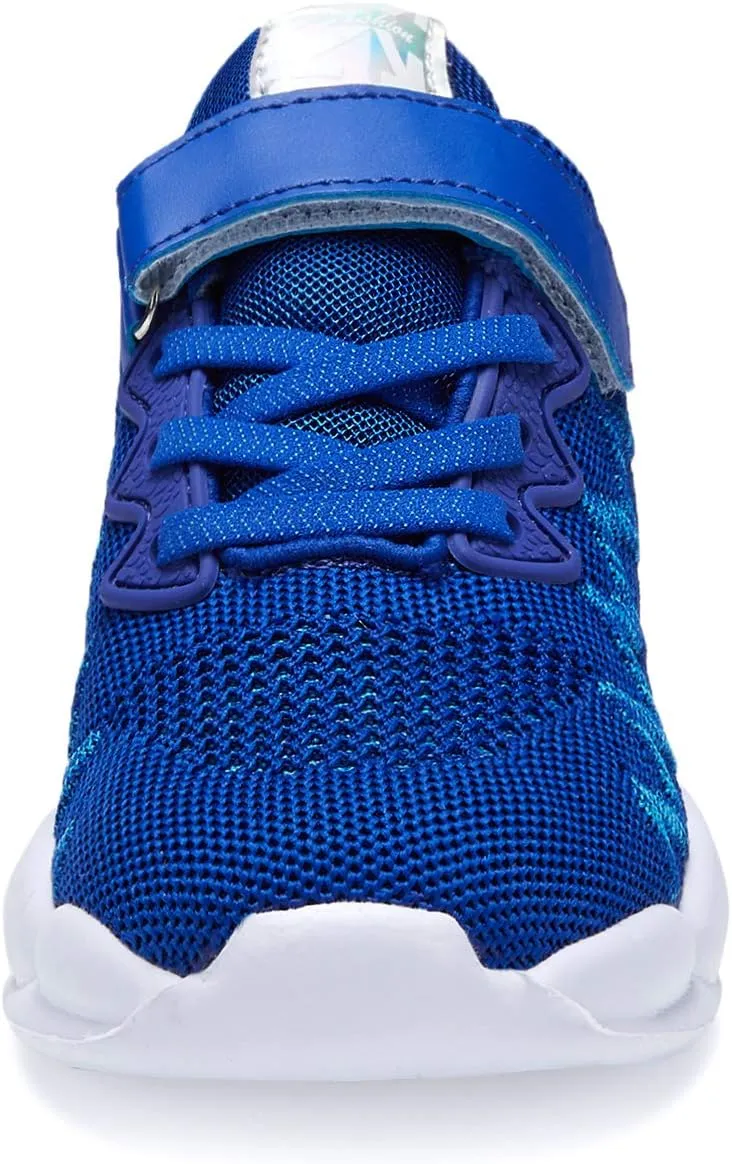 Hetios Kids Shoes Girls Lightweight Athletic Running Shoes Breathable Knit School Sports Shoes (Toddler/Little Kid/Big Kid)