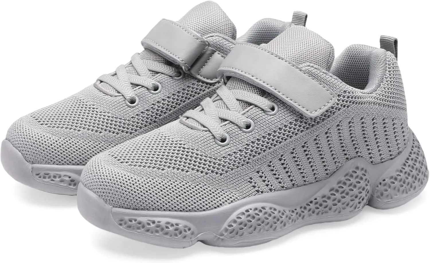 Hetios Kids Shoes Girls Lightweight Athletic Running Shoes Breathable Knit School Sports Shoes (Toddler/Little Kid/Big Kid)