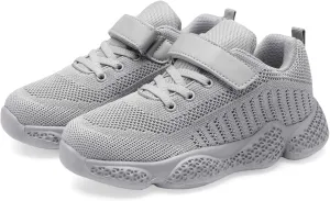 Hetios Kids Shoes Girls Lightweight Athletic Running Shoes Breathable Knit School Sports Shoes (Toddler/Little Kid/Big Kid)