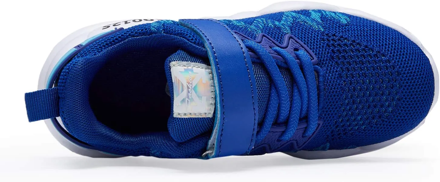 Hetios Kids Shoes Girls Lightweight Athletic Running Shoes Breathable Knit School Sports Shoes (Toddler/Little Kid/Big Kid)
