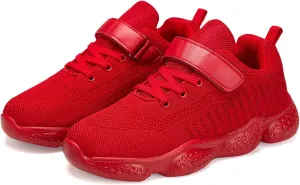 Hetios Kids Shoes Girls Lightweight Athletic Running Shoes Breathable Knit School Sports Shoes (Toddler/Little Kid/Big Kid)