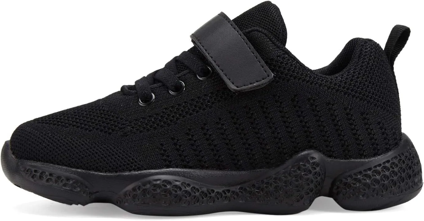 Hetios Kids Shoes Girls Lightweight Athletic Running Shoes Breathable Knit School Sports Shoes (Toddler/Little Kid/Big Kid)
