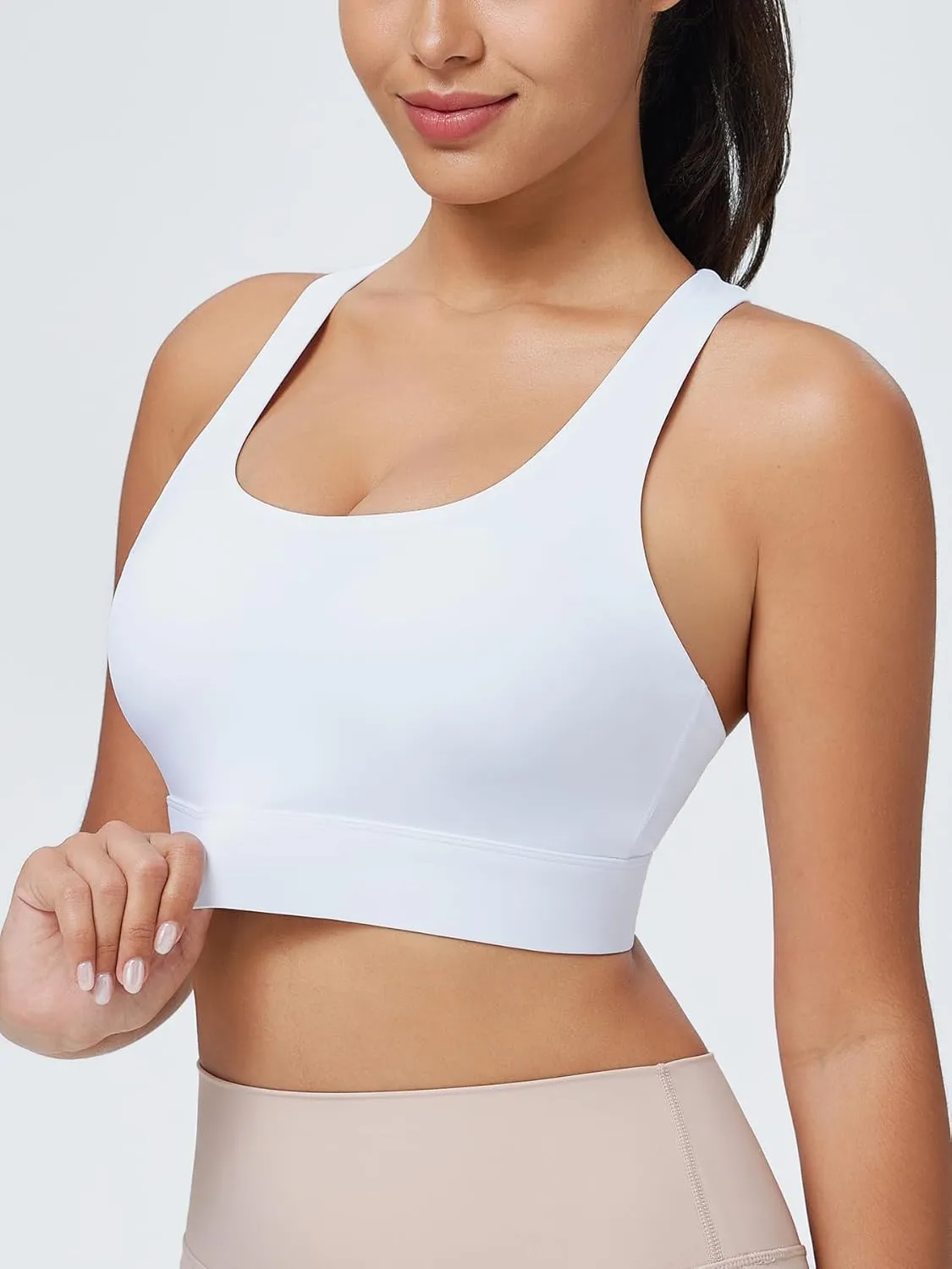 High Impact Sports Bra for Women High Support Molded Cups Strappy Women’s Sports Bra for Workout,Training and Running
