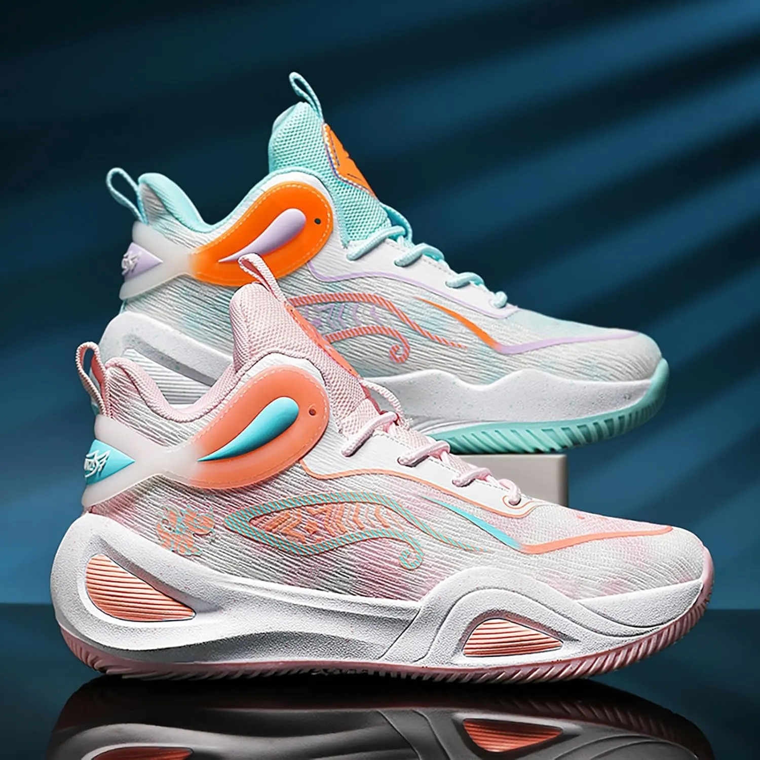 High Upper Basketball Shoes for Men Women Sneakers Fashion Breathable Sports Shoes Anti Slip