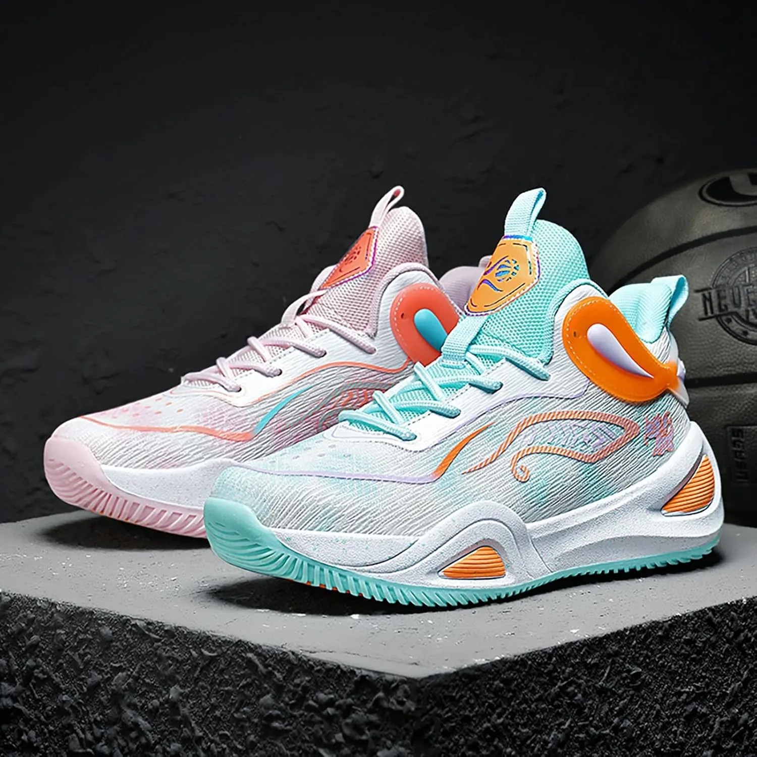 High Upper Basketball Shoes for Men Women Sneakers Fashion Breathable Sports Shoes Anti Slip