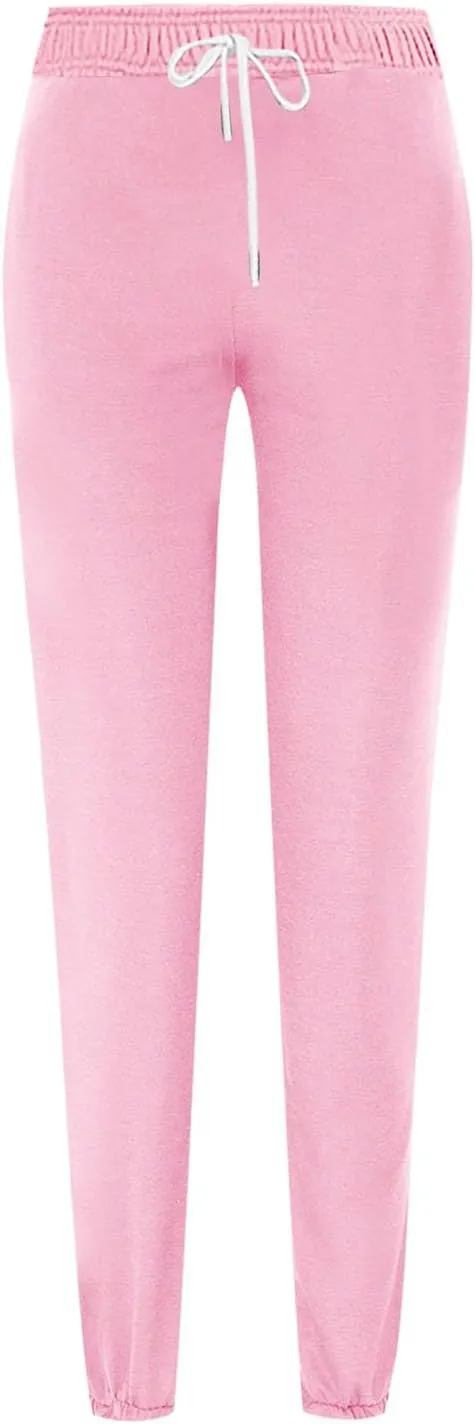 High Waist Sweatpants for Women with Pocket Jogging Pants Comfy Workout Joggers Outdoor Activities Lounge Trousers