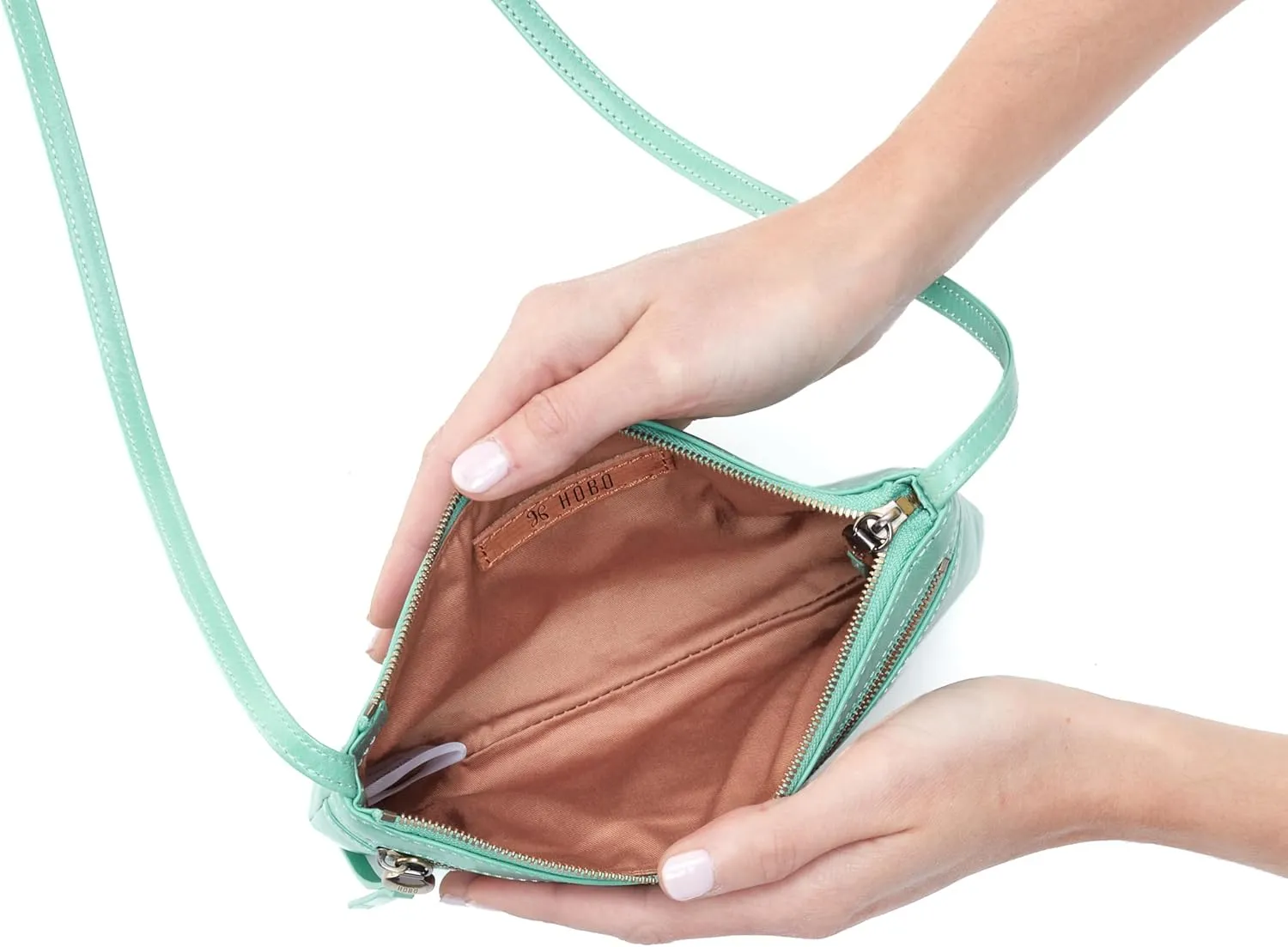 HOBO Cara Mini Leather Crossbody Bag for Women