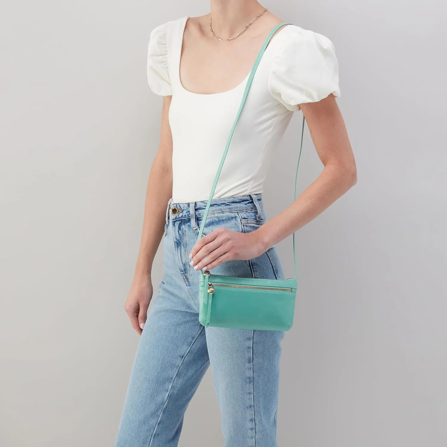HOBO Cara Mini Leather Crossbody Bag for Women