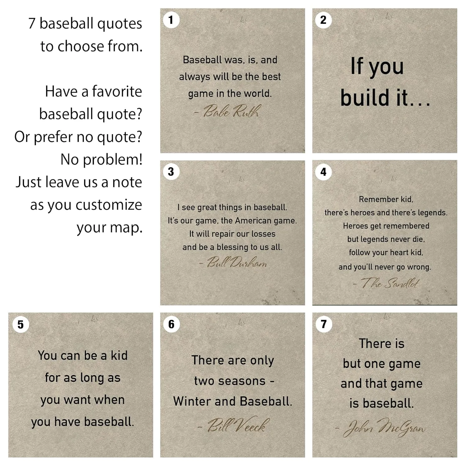 Holy Cow Canvas Personalized Canvas Baseball Stadium Map Tracker with Pins Includes Push Pins, Baseball Parks Bucket List, Customized Baseball Gift Baseball Map of Stadiums Push Pin USA Map (Tan)