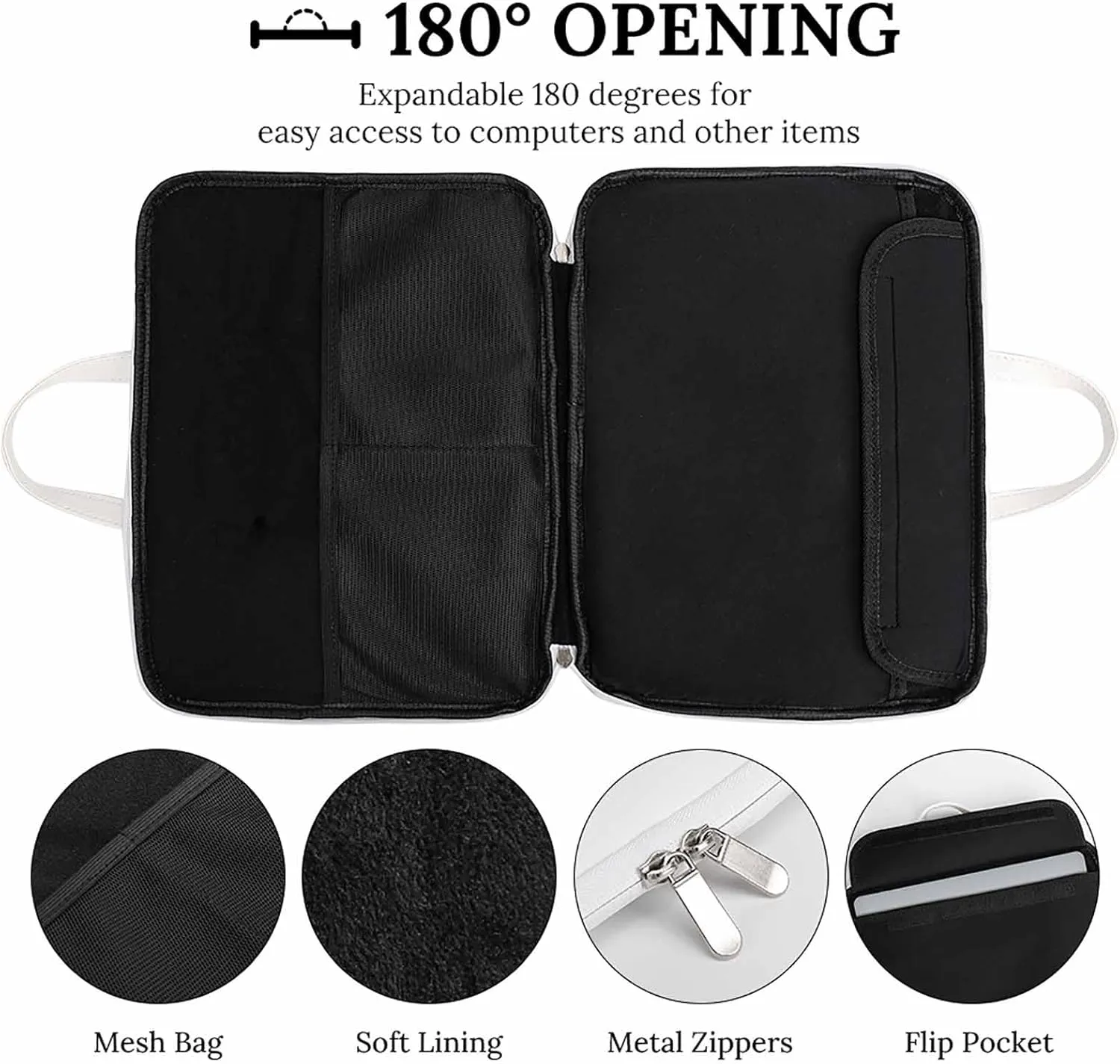 Hope Fight Believe - Breast Cancer Leather Bag Laptop Case Slim Water Resistant Computer Bags with Handle Briefcase for Work