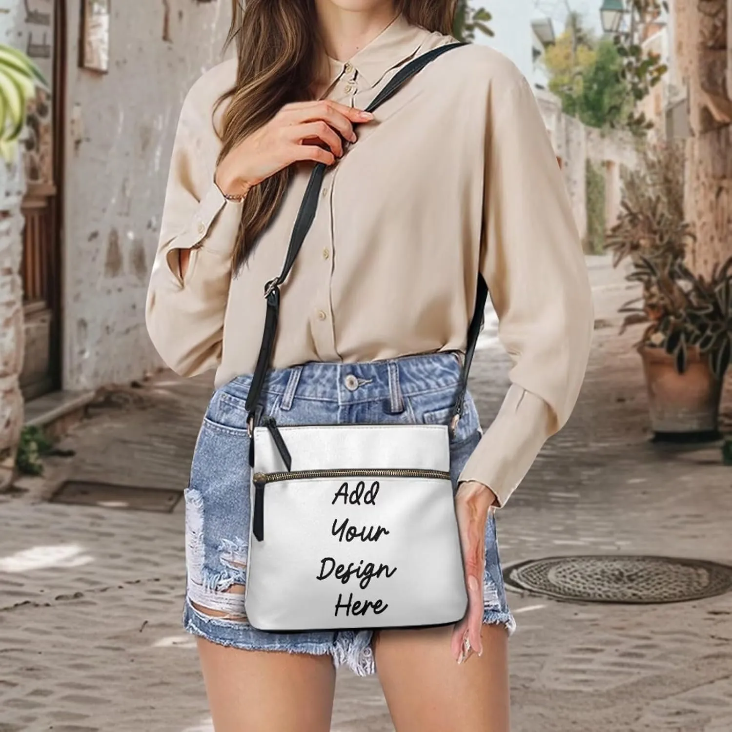 HUGS IDEA Crossbody Purse for Women Leather Satchel Bags Crossbody Shoulder Bag Tote Handbag