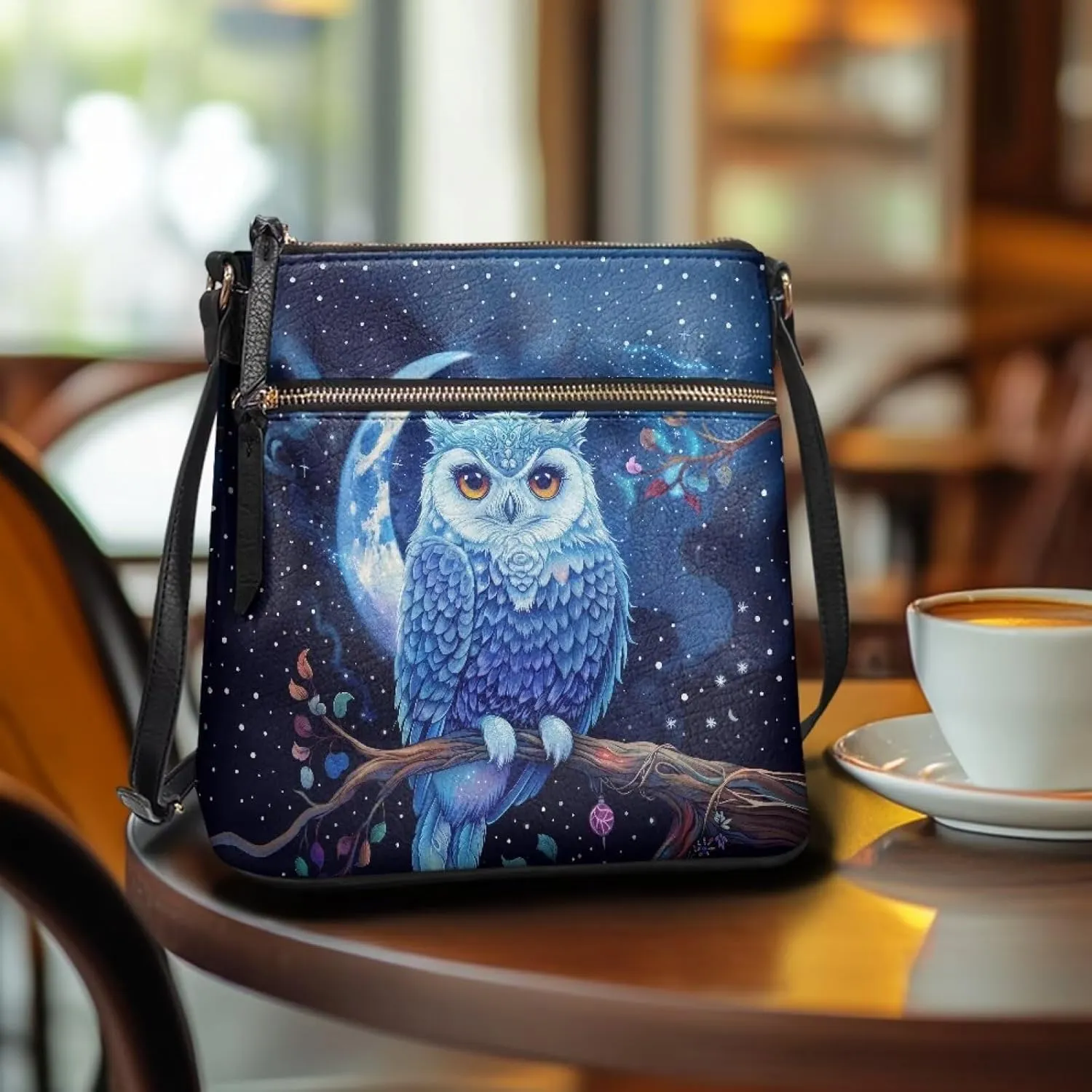 HUGS IDEA Crossbody Purse for Women Leather Satchel Bags Crossbody Shoulder Bag Tote Handbag