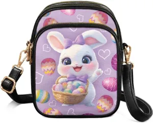 HUGS IDEA Crossbody Wallet for Women Sling Bag with Shoulder Strap Fashion Crossbody Purse for Easter