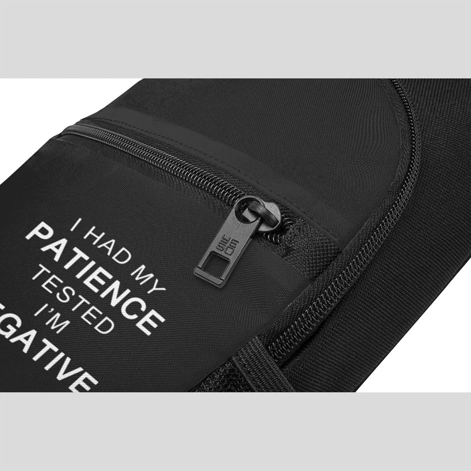 I Had My Patience Tested I'M Negative Unisex Chest Bag Lightweight Crossbody Shoulder Bag Travel Pocket Black