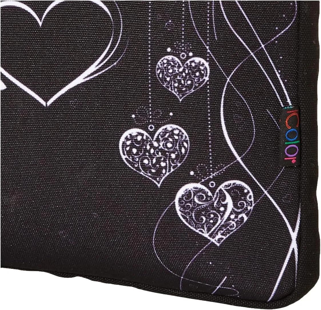 iColor Purple Butterflies Canvas Laptop Carrying Shoulder Sleeve Case Protective Bag Briefcase Fits 11.6 12 12.9 13 13.3 Inches Laptop Ultrabook Netbook CSH-05