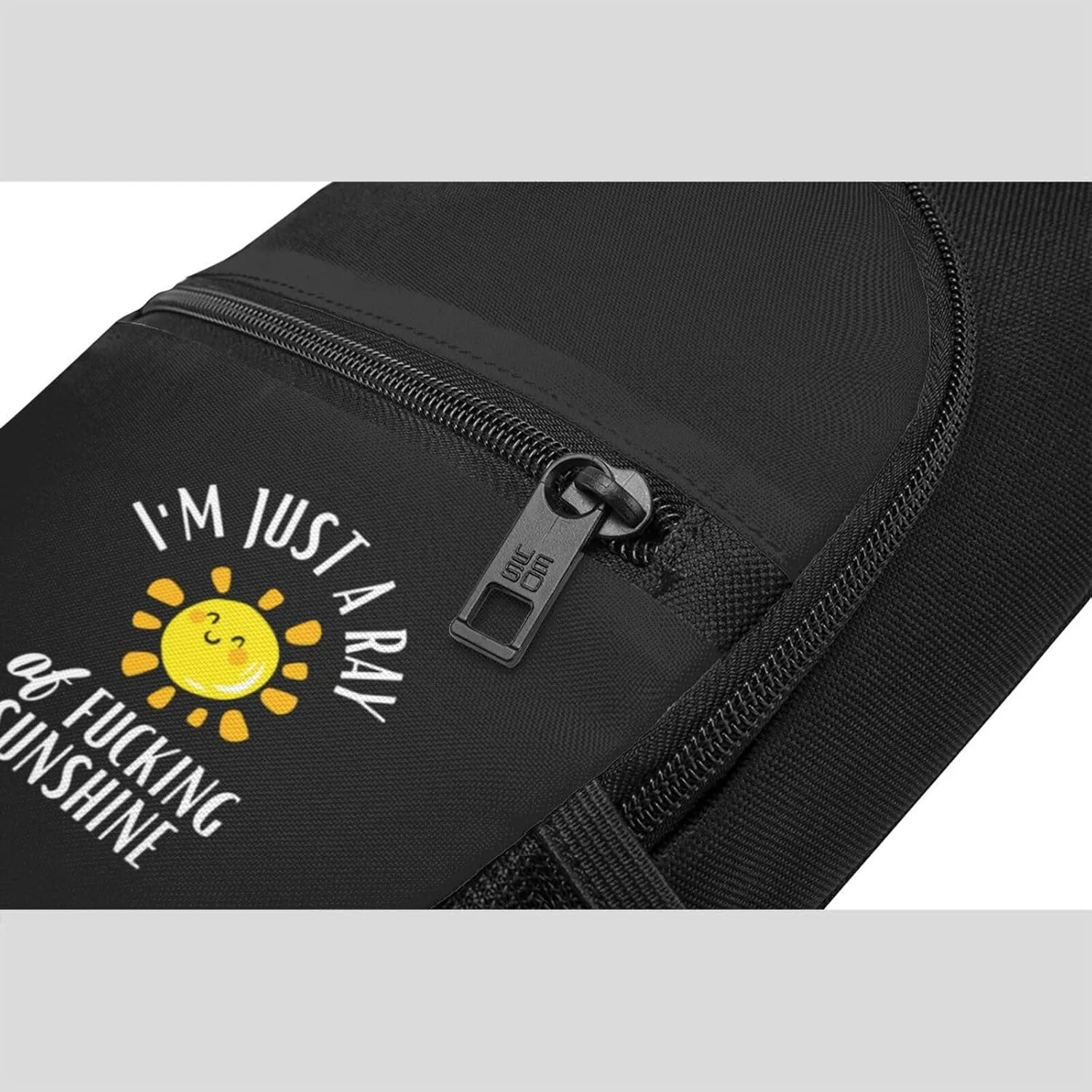 I'M A Ray Of Fucking Sunshine Unisex Chest Bag Lightweight Crossbody Shoulder Bag Travel Pocket Black