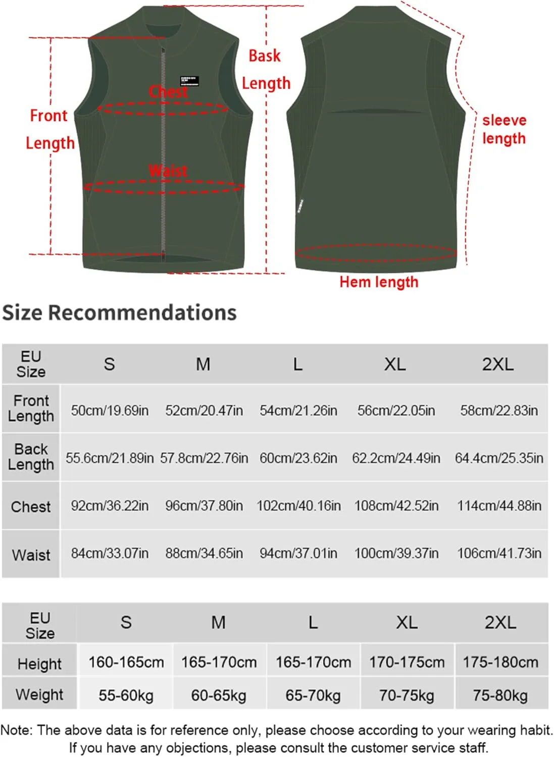 INBIKE Lightweight Cycling Vest for Men, Water Resistant Windproof Sleeveless Jacket, Breathable Reflective Biking Running