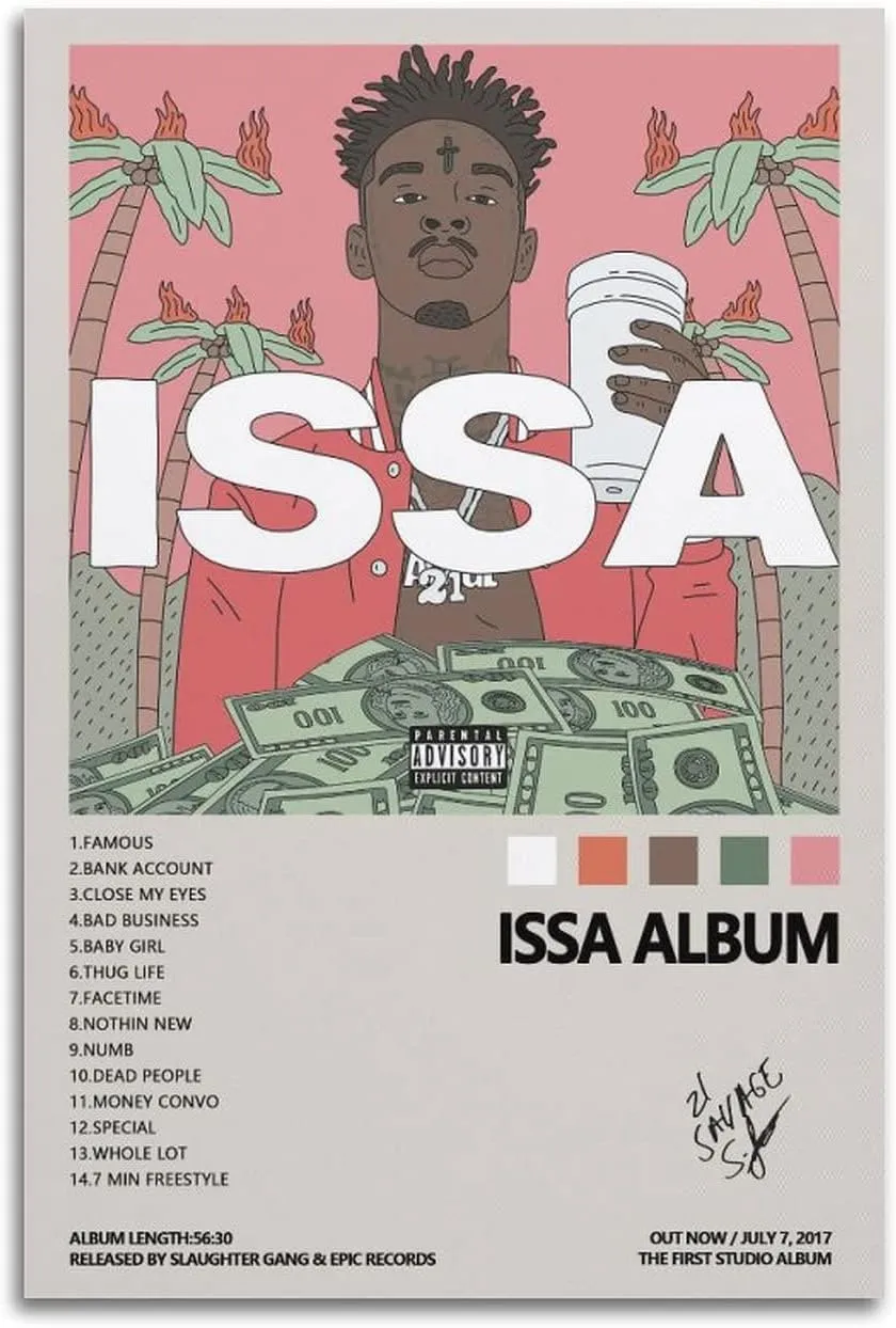 Issa Album Poster for Bedroom Aesthetic Canvas Wall Art Living Room Posters Painting Picture Print Modern Family Decor 16x24inch Unframe-style
