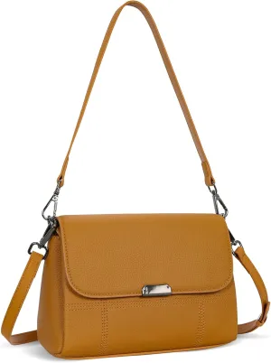 Iswee Genuine Leather Purses for Women Crossbody Bags Designer Shoulder Handbags Ladies Purses Casual Bag