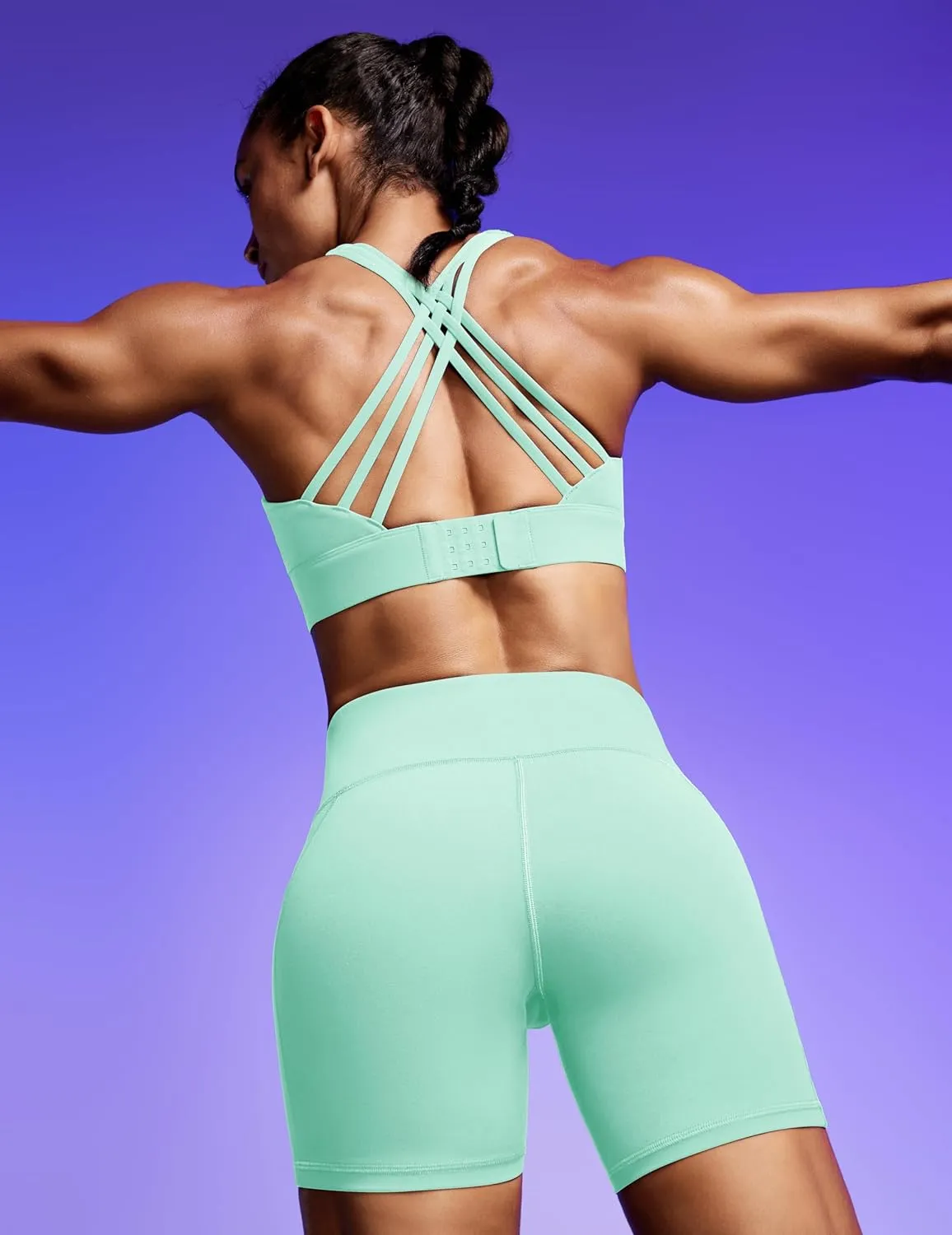 IUGA Sports Bras for Women High Support Large Bust High Impact Womens Sports Bras Strappy Padded Sports Bra