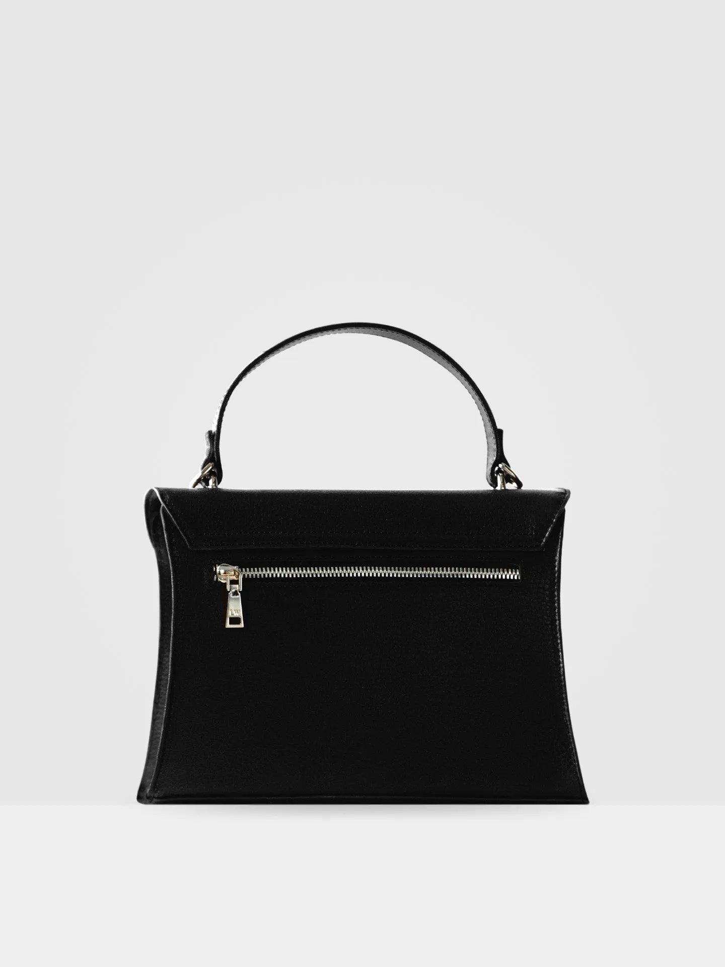 Ivy Top Handle Bag in Black & Gold