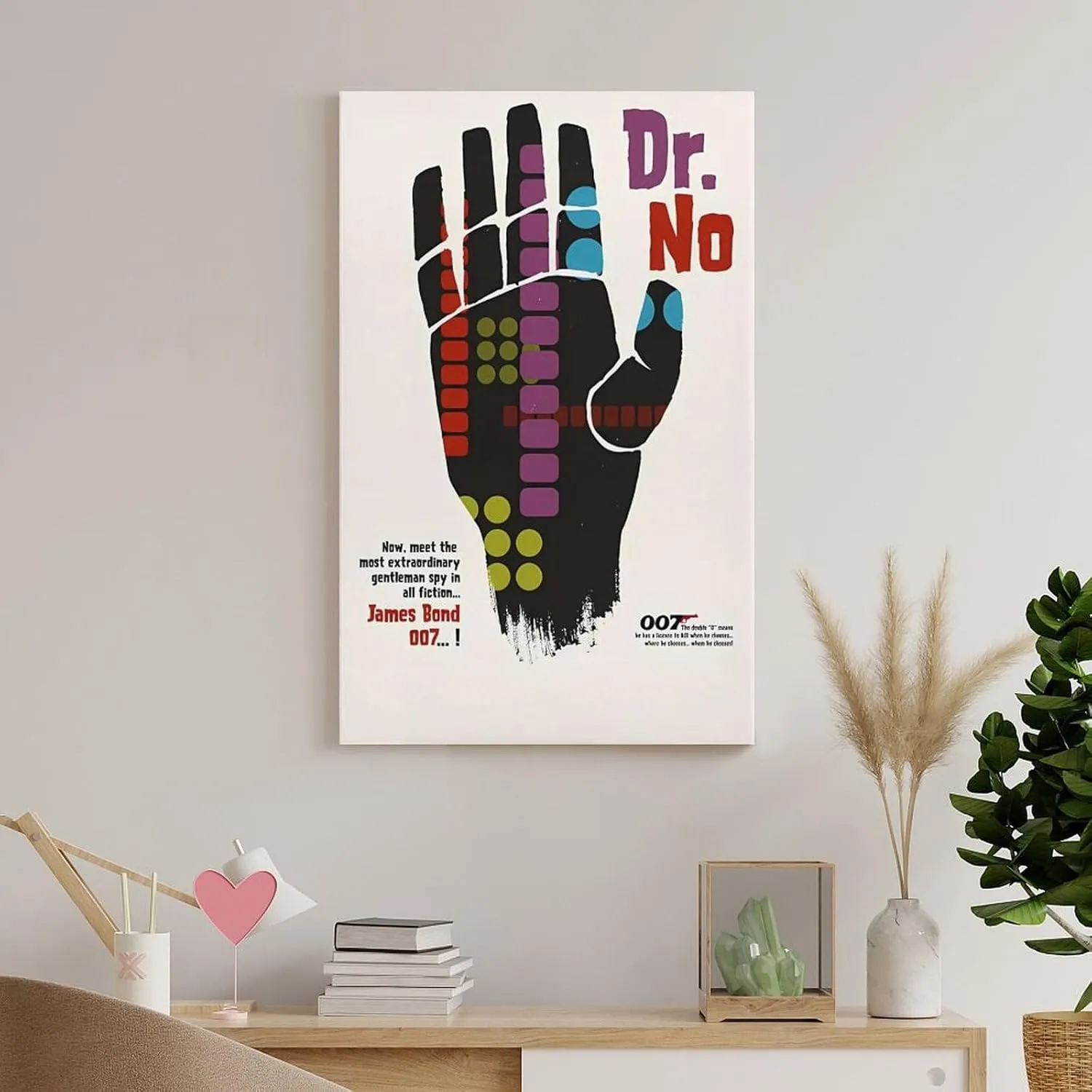 James Bond 007 Dr. No Movie Poster (9) Wall Art Poster Bedroom Prints Home Decor Hanging Picture Canvas Painting Posters 24x36inch(60x90cm)