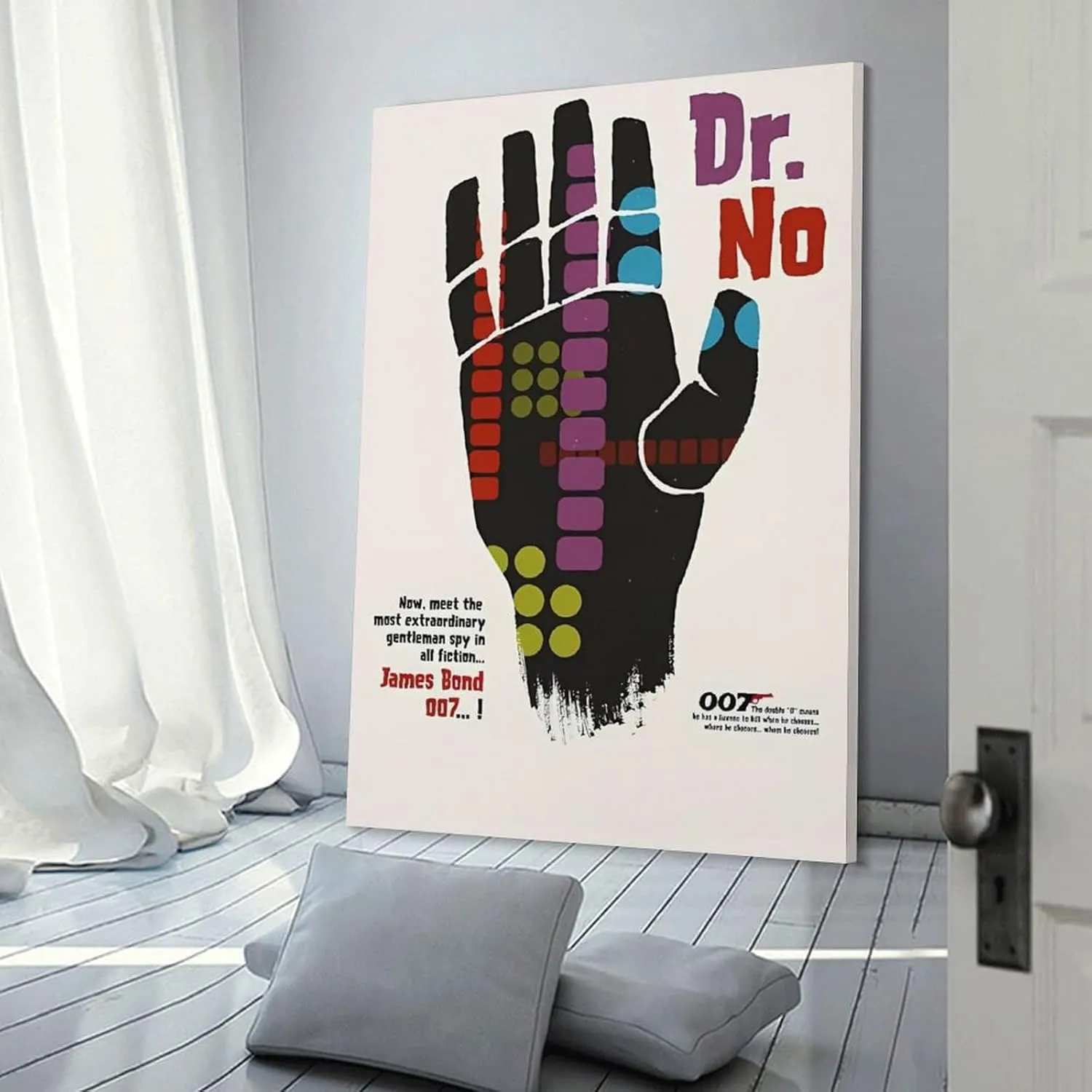 James Bond 007 Dr. No Movie Poster (9) Wall Art Poster Bedroom Prints Home Decor Hanging Picture Canvas Painting Posters 24x36inch(60x90cm)