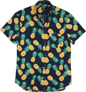 J.Crew Mercantile Men's Slim Short-Sleeve Printed Flex Casual Shirt