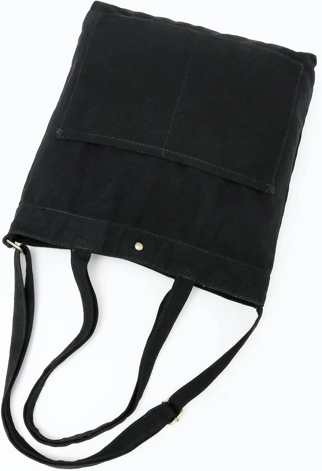 Jeelow Canvas Tote Handbag Shoulder Bag Crossbody Purses Double Pockets For Men & Women
