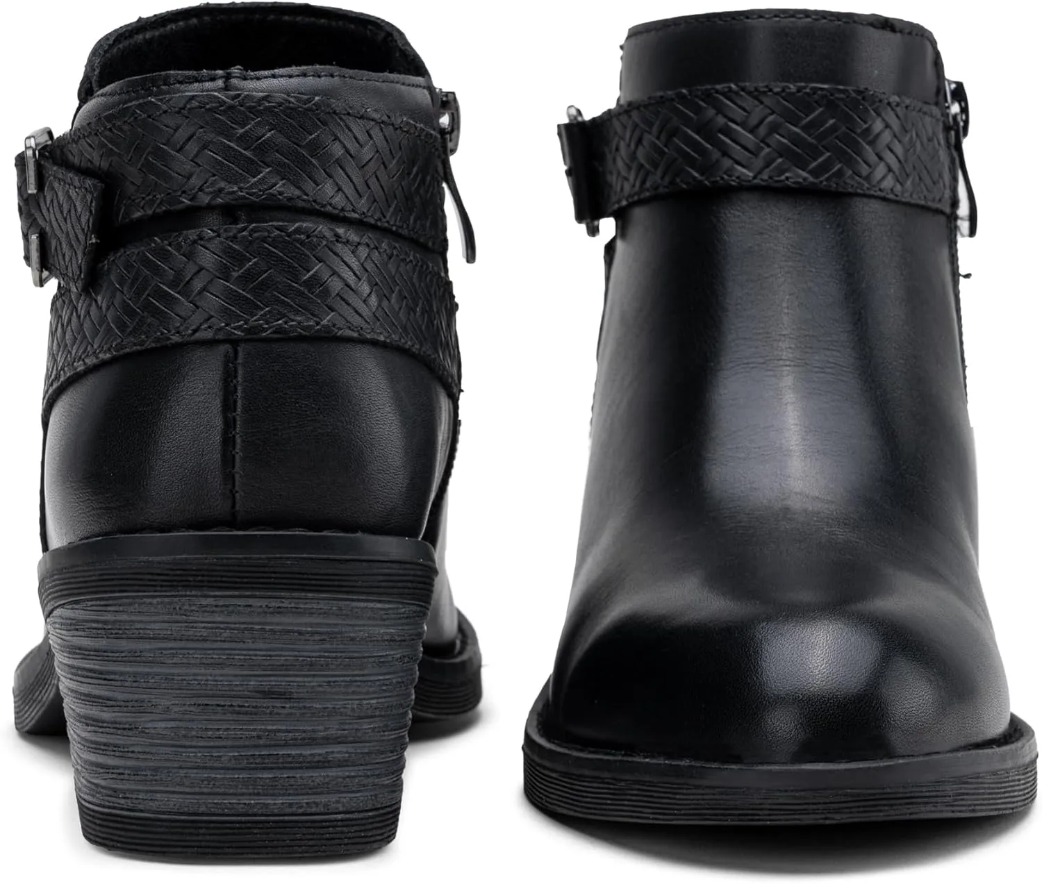 Jeossy Women's Ankle Boots, Low Heel Short Booties, Dress Fall Boots with Inner Zipper