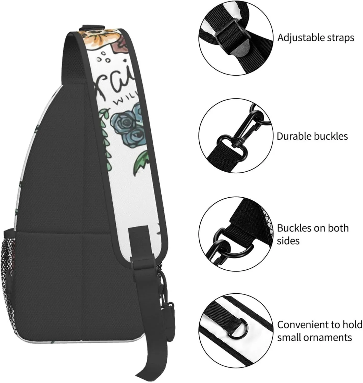 Jesus Sling Bag,Casual Crossbody Backpack Shoulder Chest Bag for Women Men Travel Hiking Daypack