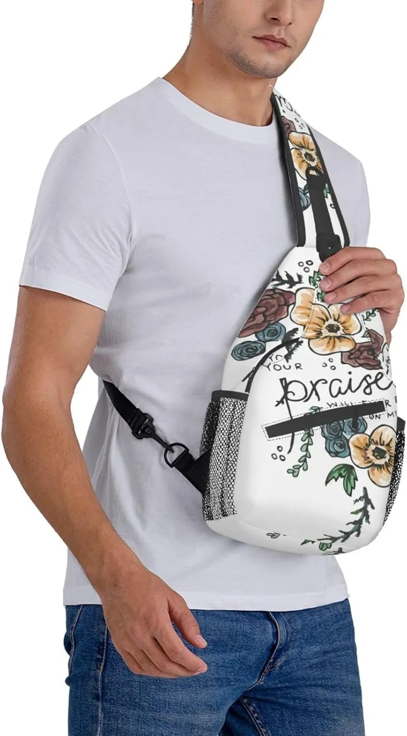 Jesus Sling Bag,Casual Crossbody Backpack Shoulder Chest Bag for Women Men Travel Hiking Daypack