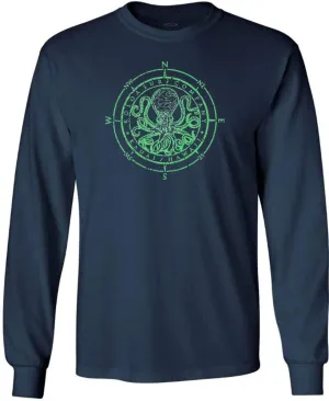 Joe's USA Koloa Octopus Logo Heavy Cotton Long Sleeve T-Shirts