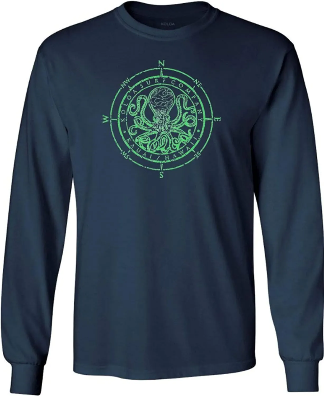 Joe's USA Koloa Octopus Logo Heavy Cotton Long Sleeve T-Shirts