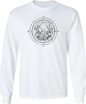 Joe's USA Koloa Octopus Logo Heavy Cotton Long Sleeve T-Shirts