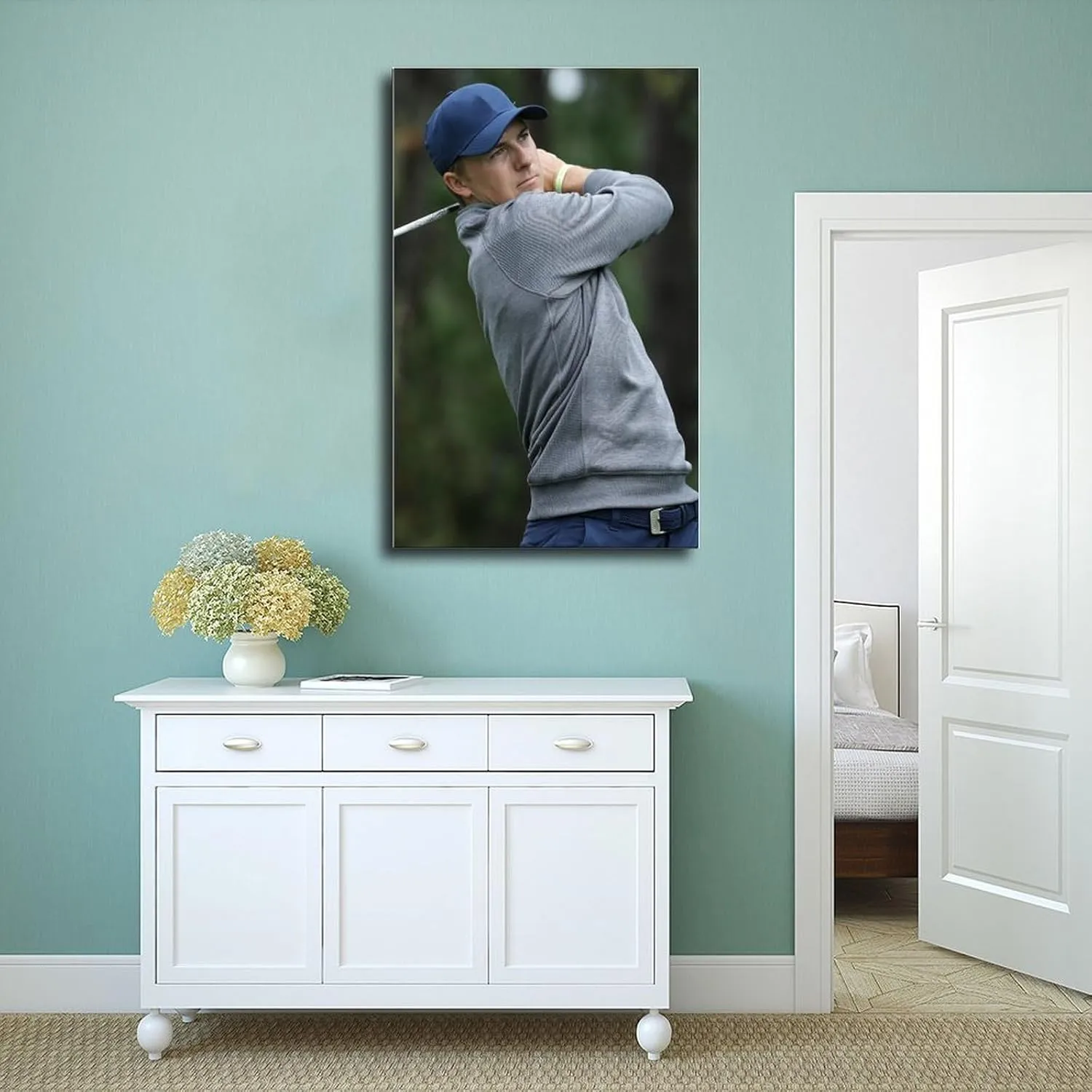 Jordan Spieth Golf Poster112 Canvas Poster Bedroom Decor Sports Landscape Office Room Decor Gift Unframe:20x30inch(50x75cm)