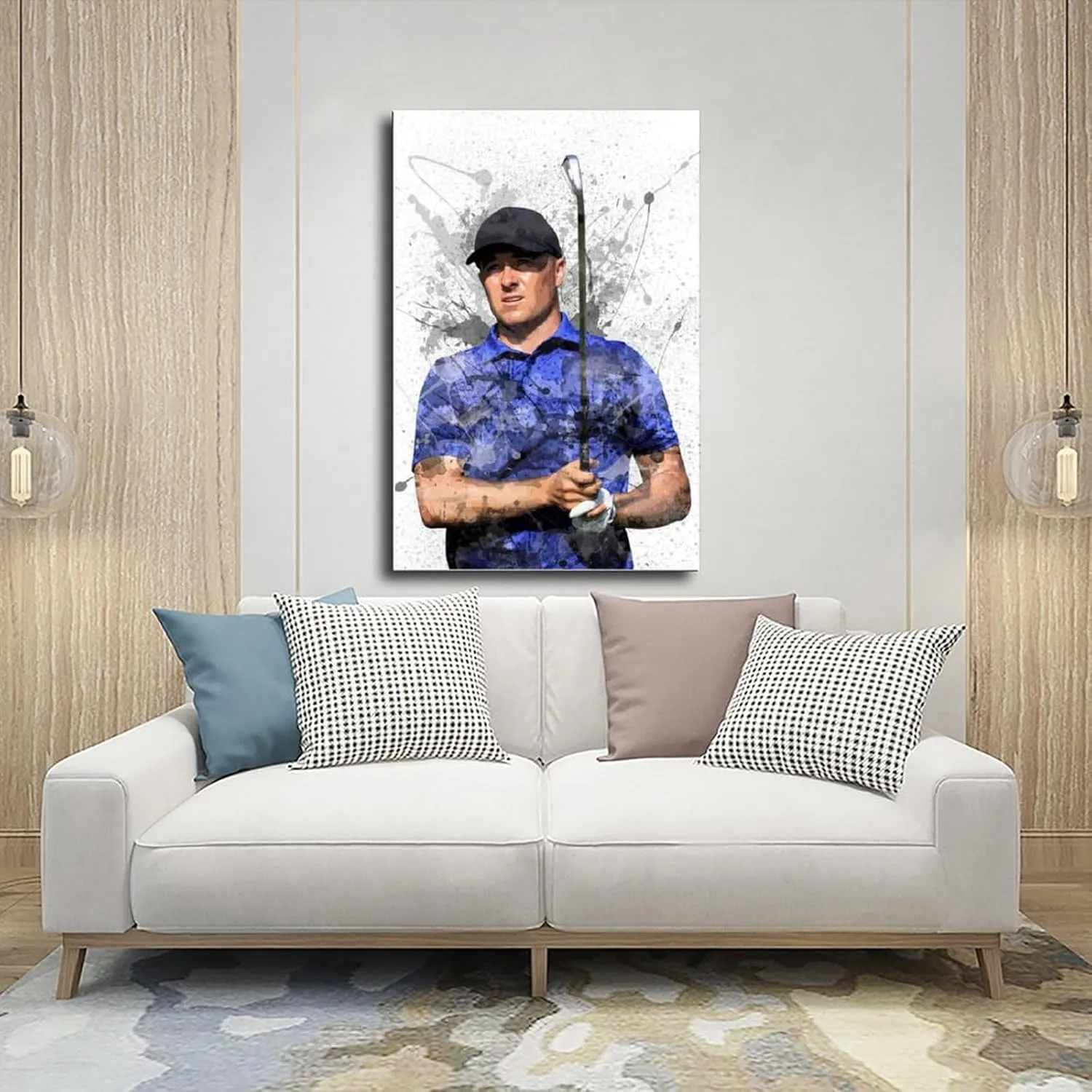 Jordan Spieth Golf Poster17 Canvas Poster Bedroom Decor Sports Landscape Office Room Decor Gift Unframe:16x24inch(40x60cm)