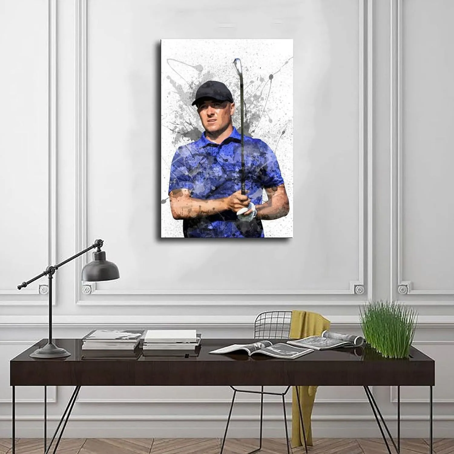 Jordan Spieth Golf Poster17 Canvas Poster Bedroom Decor Sports Landscape Office Room Decor Gift Unframe:16x24inch(40x60cm)