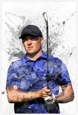 Jordan Spieth Golf Poster17 Canvas Poster Bedroom Decor Sports Landscape Office Room Decor Gift Unframe:16x24inch(40x60cm)
