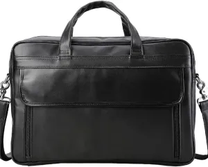 JSEIAJB European and American top layer cowhide briefcase for men's business commuting handbag, leather shoulder crossbody