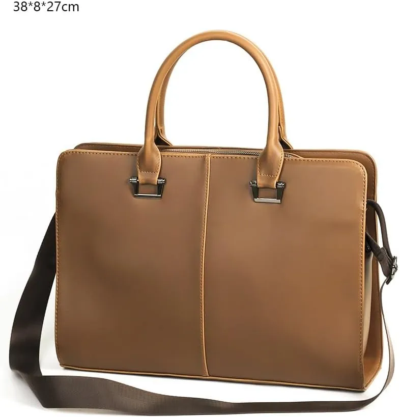 JSEIAJB Genuine Leather Tote Bag for Men Official Website Briefcase Bag Men's Executive Folder Handbags